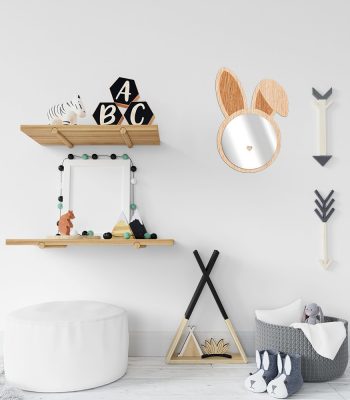 Miroir argent - Lapin