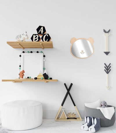Miroir argent - Panda