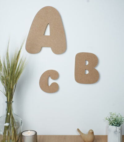 Lettres décoratives SoBiscuit murales en bois MDF