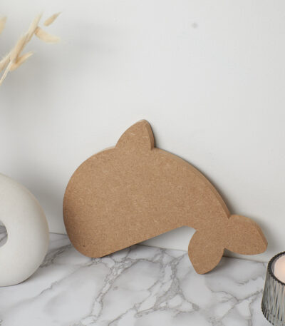 Décoration baleine en MDF à peindre ou à personnaliser pour chambre d'enfant ou intérieur